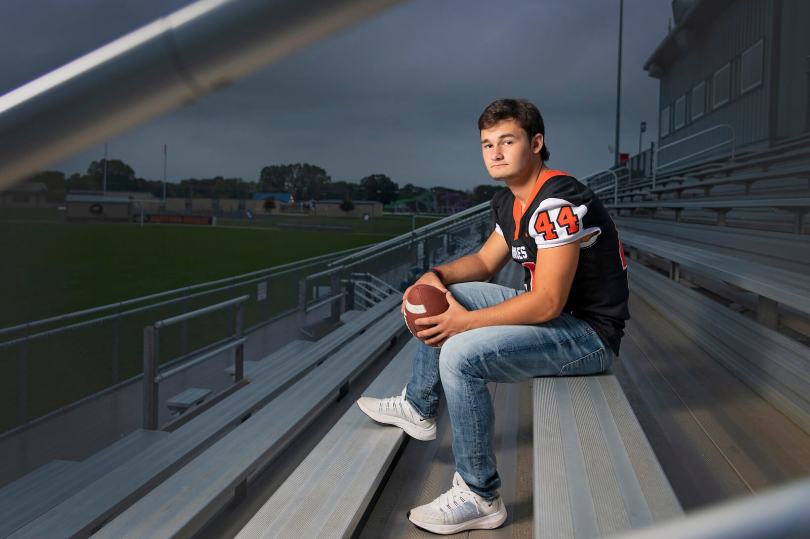 Wisconsin Senior Pictures of Football Player