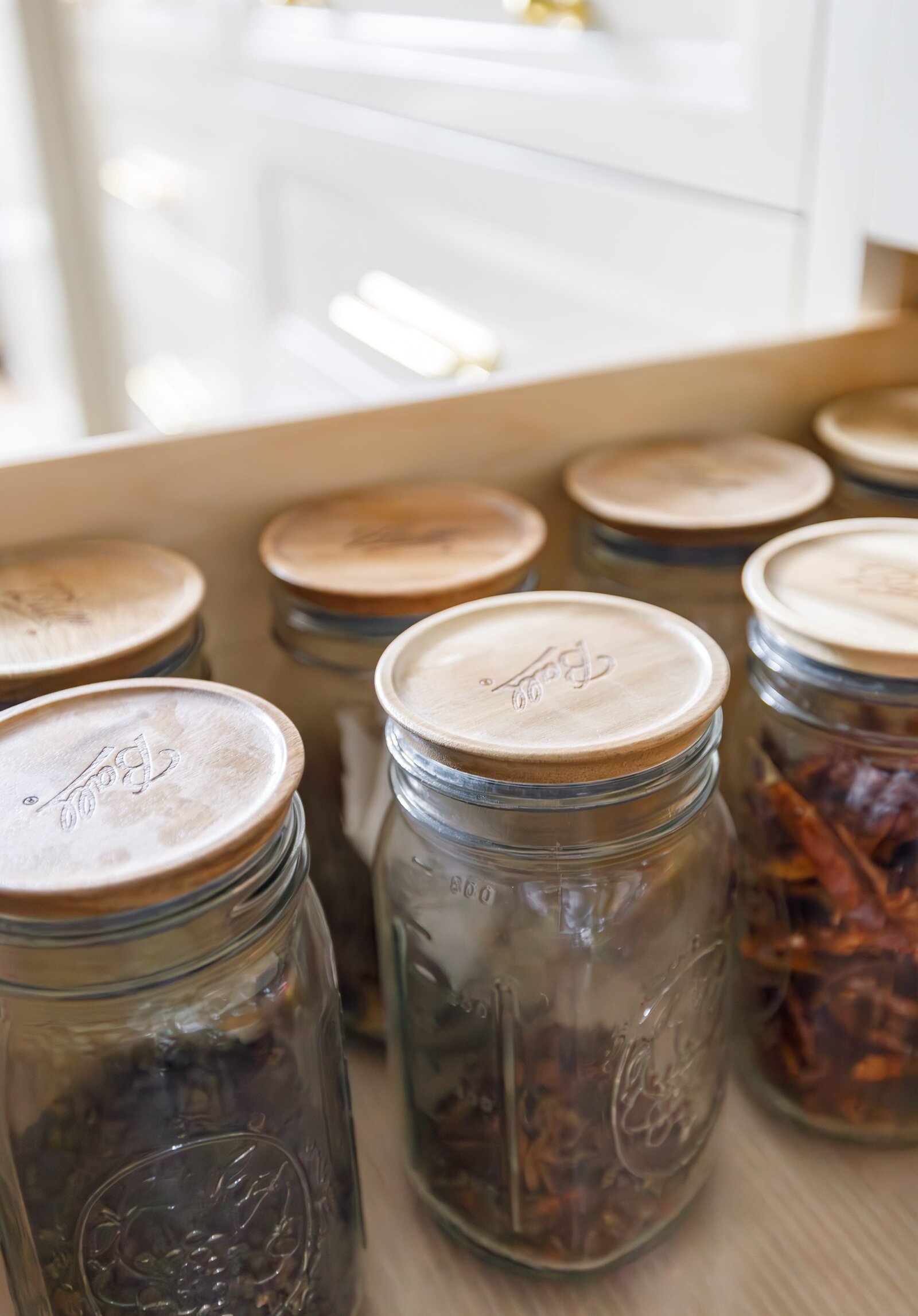 vision and hammer organizing mason jars