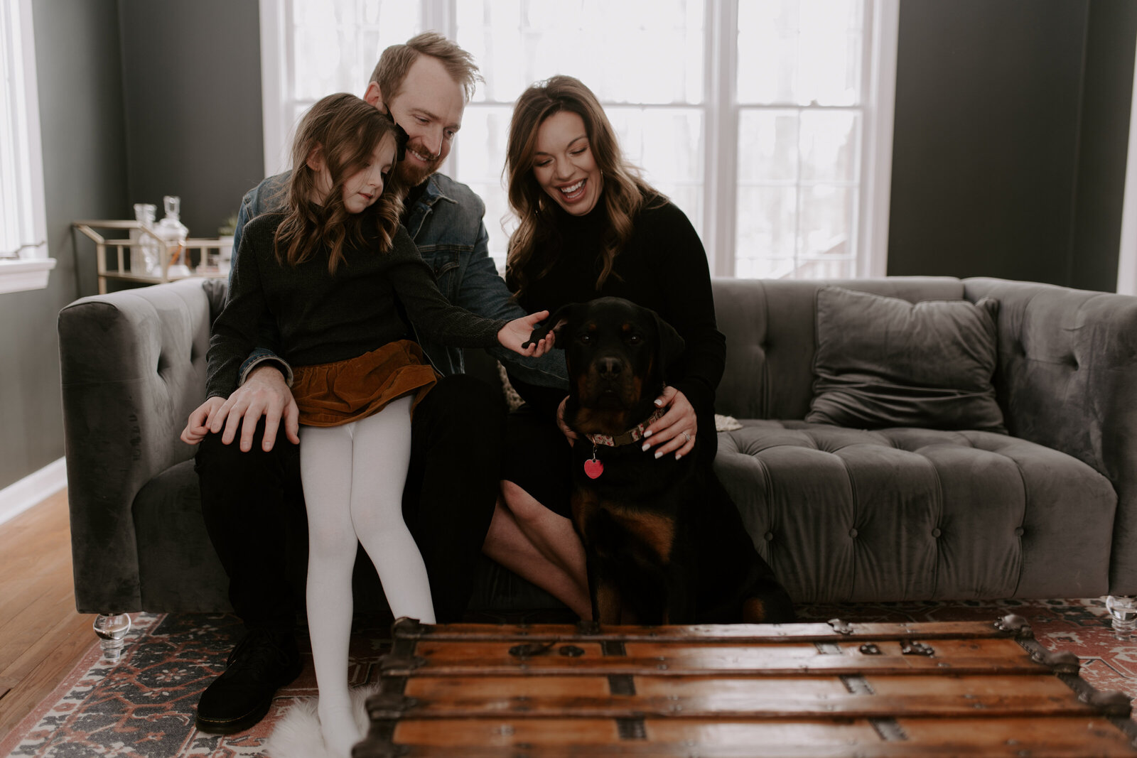 Indianapolis Winter In Home Maternity Session - Cooper-134