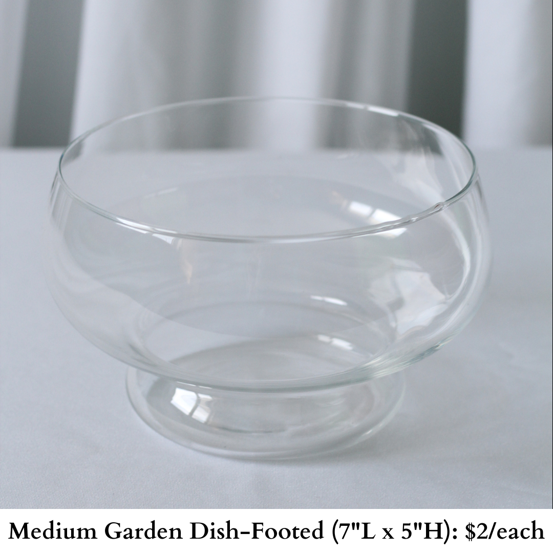Medium Garden Dish-Footed-187