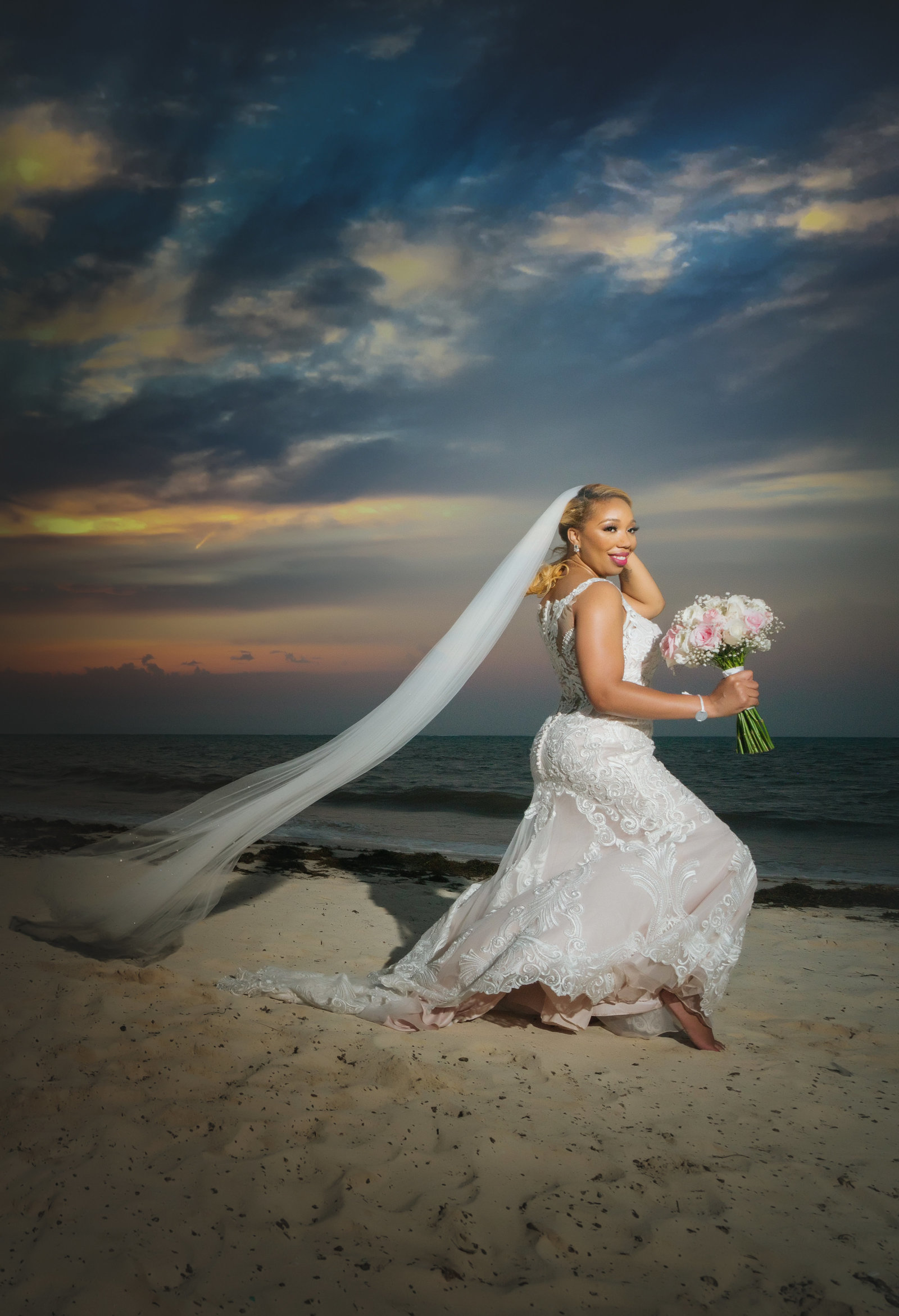 cancun bride beach