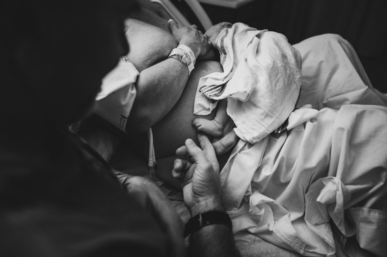 Newborn breastfeeding in hospital