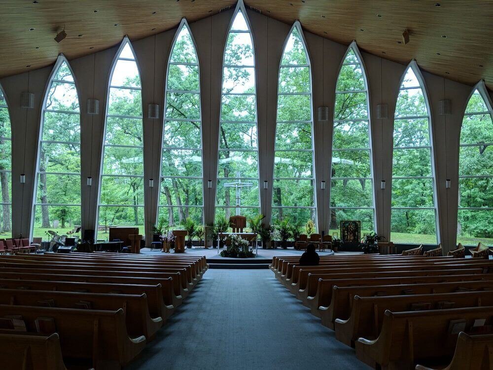 Elegant Nature-y church