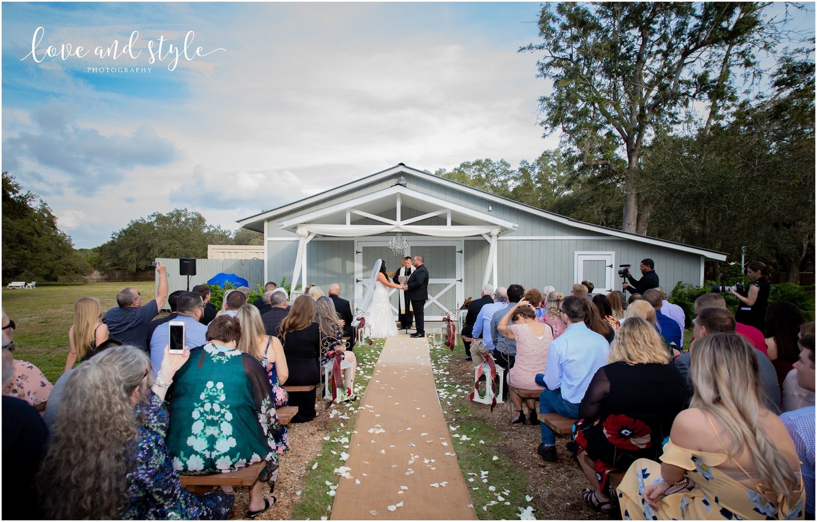 Wedding Ceremony at The Barn at Chapel Creek, Sarasota Florida