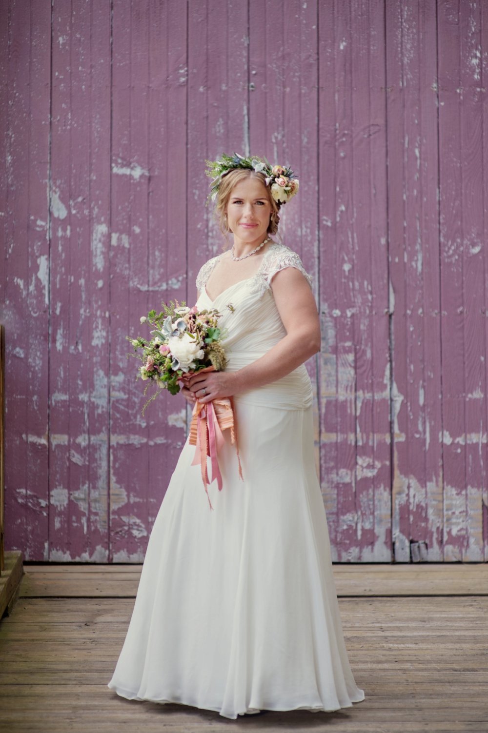 Rustic same-sex wedding at The Barn at Walnut Hill in Maine