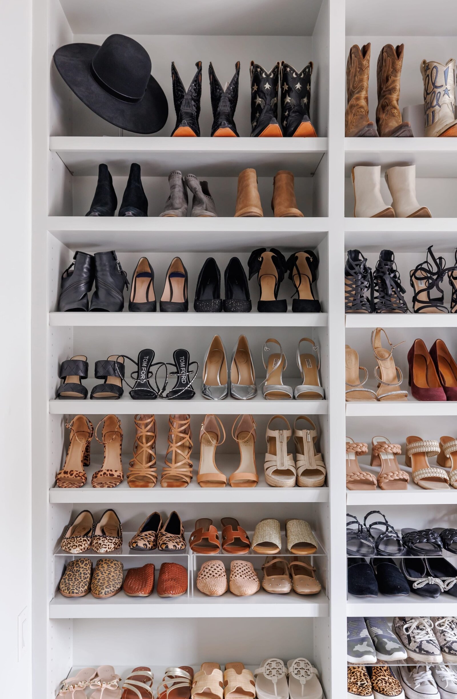 vision and hammer organizing womens closet shoe shelves