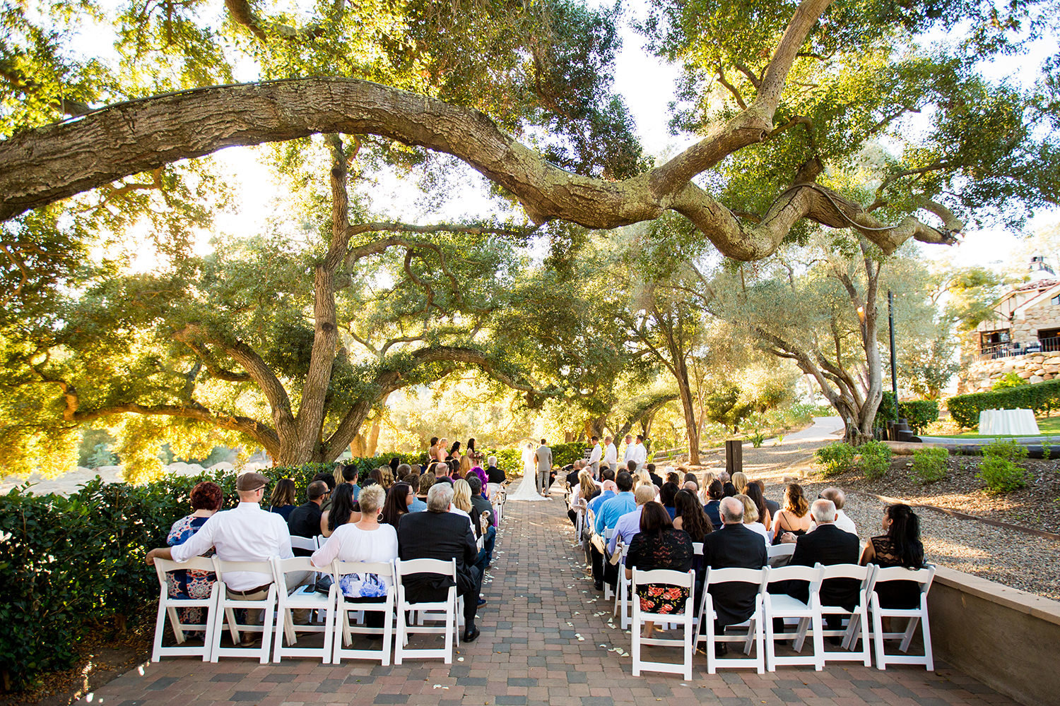 ceremony space with guests