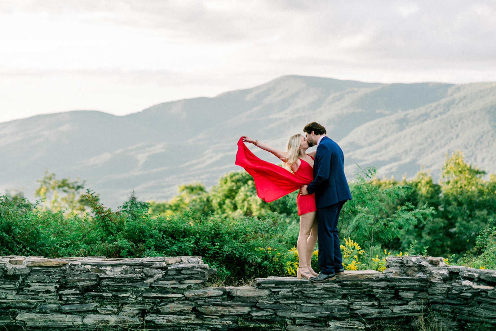 Couples portrait in the Georgia Mountains captured by Staci Addison Photography
