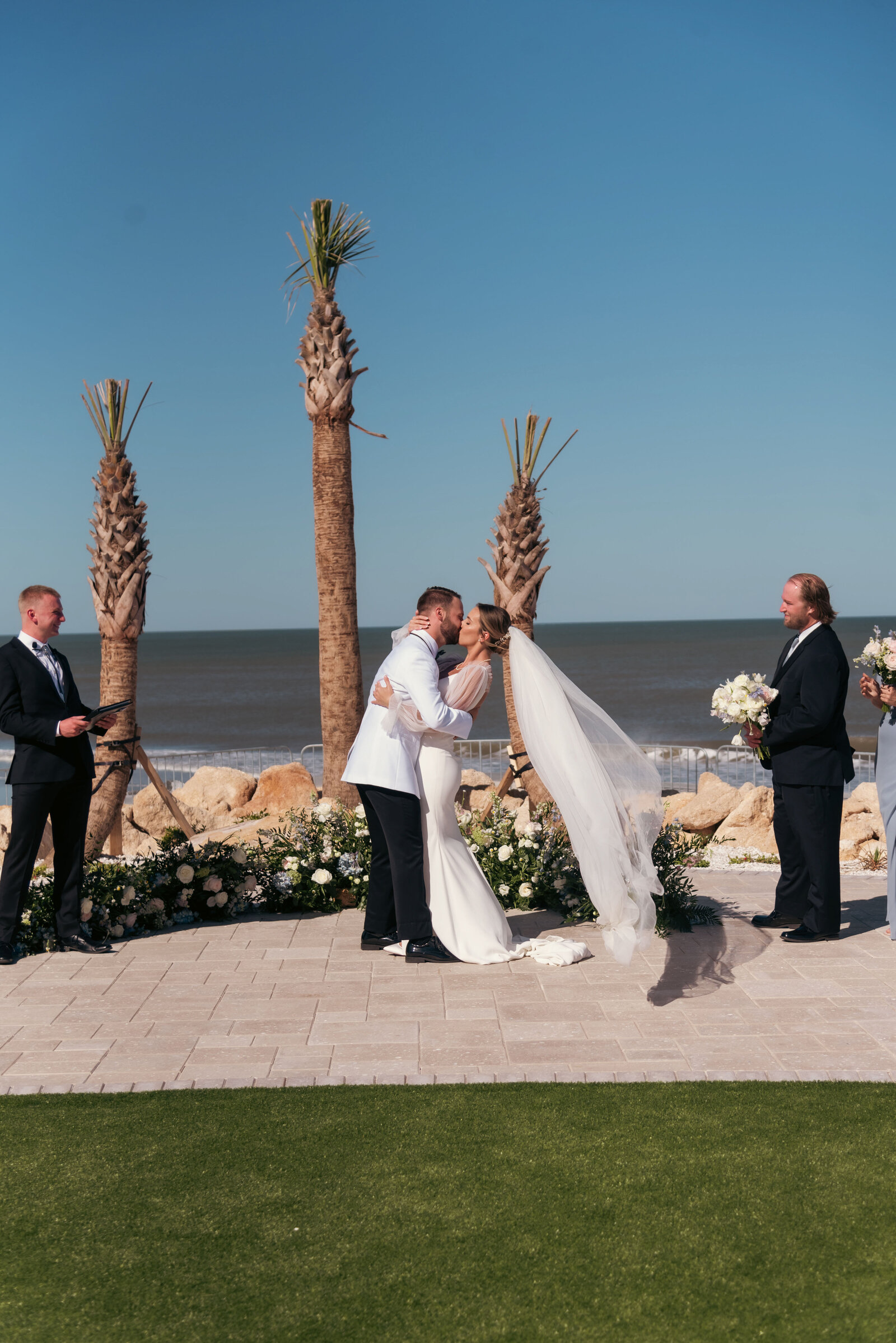 Embassy Suites St Augustine Beach wedding Wedding photos by Chabeli Woolsey Black Tie and Co-27