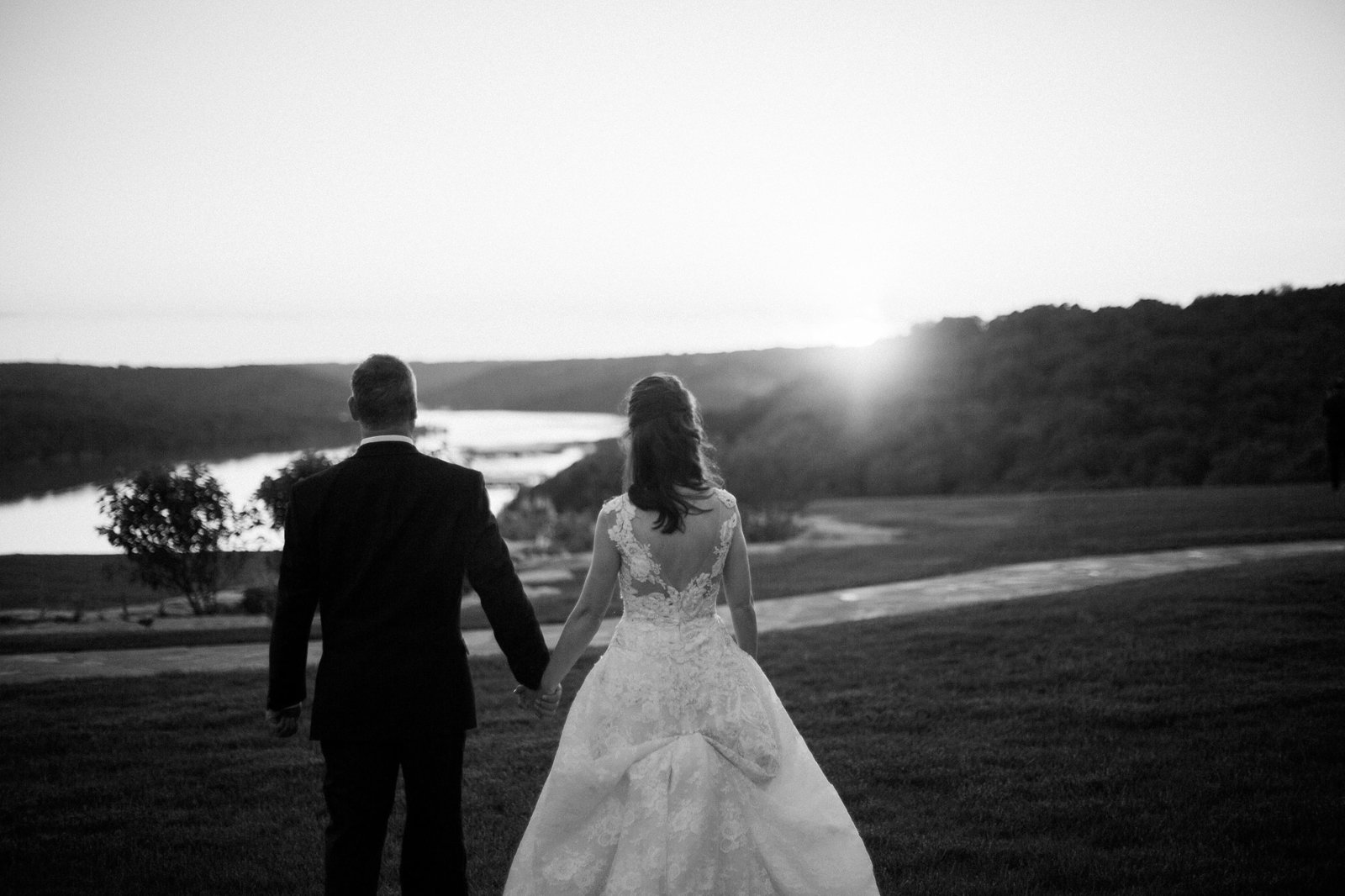 integrity hills wedding and table rock lake sunset