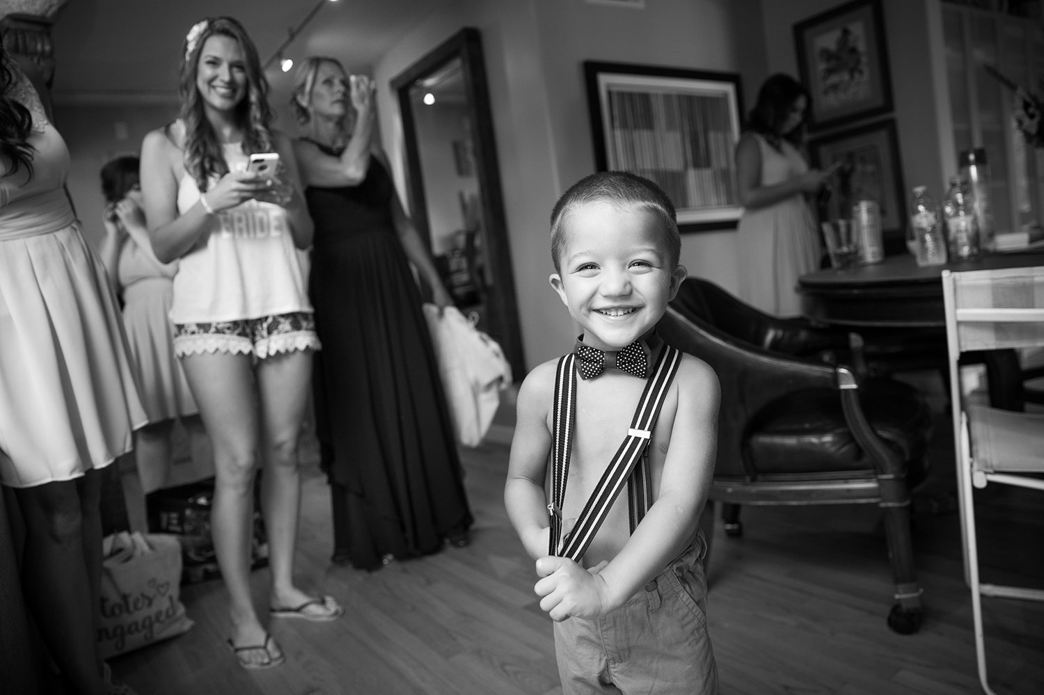 ring bearer getting ready at darlington house