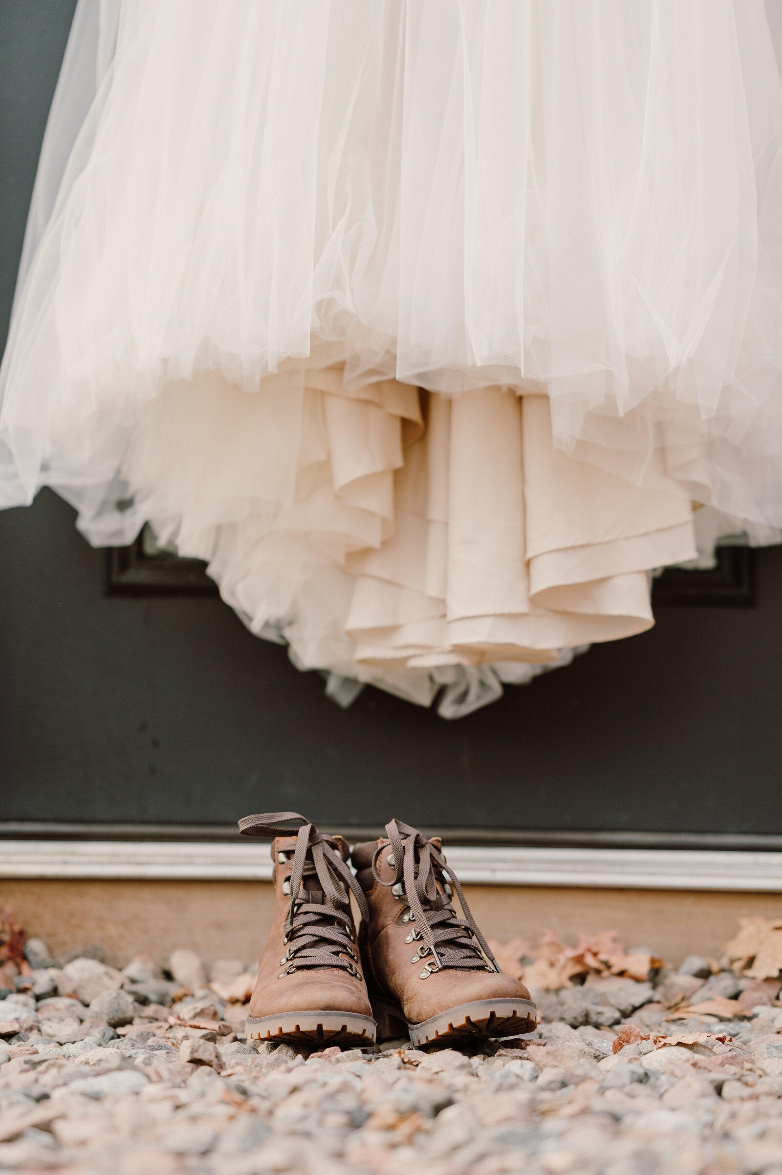 Bride's footwear for the their elopement day