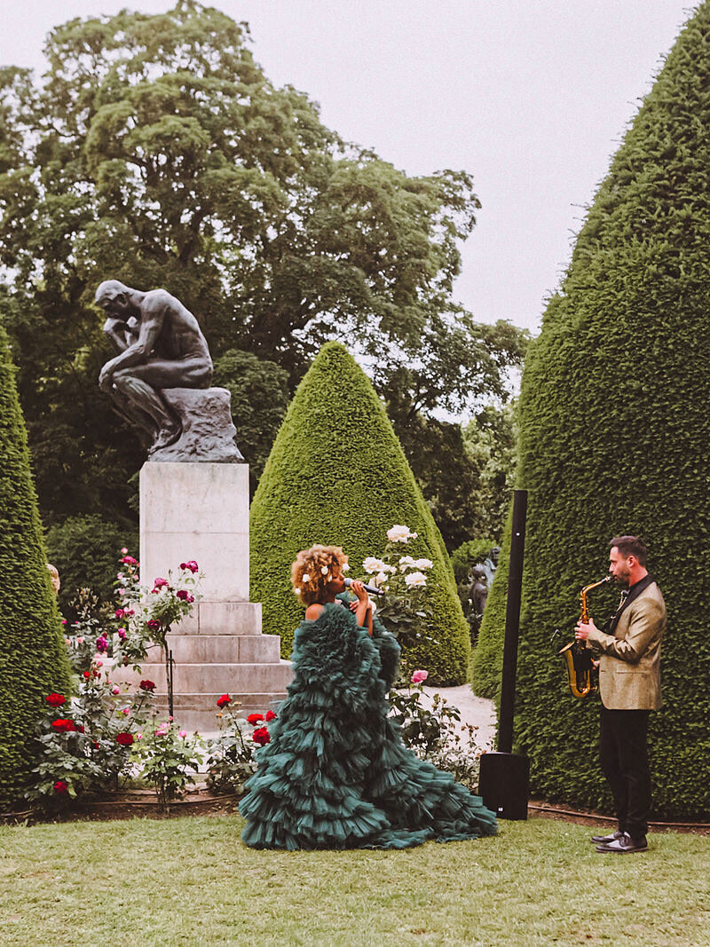 Wedding Reception at Musee Rodin in Paris by Alejandra Poupel Events -12