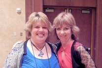 Author Lisa Olech with Nora Roberts