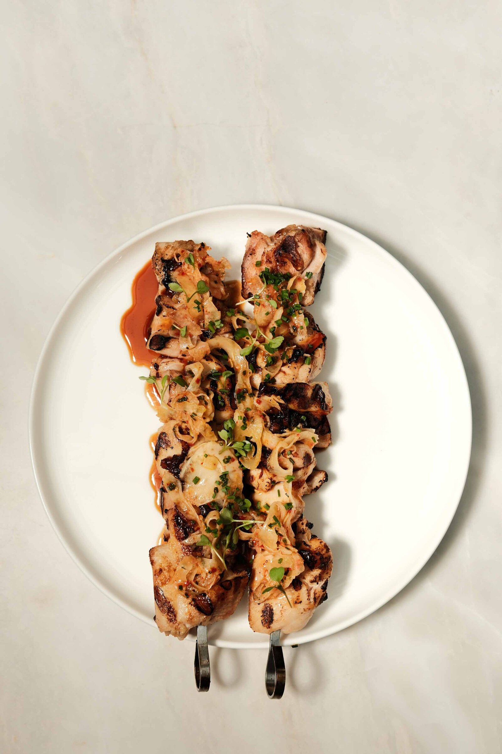 Close-up gerecht aziatisch restaurant