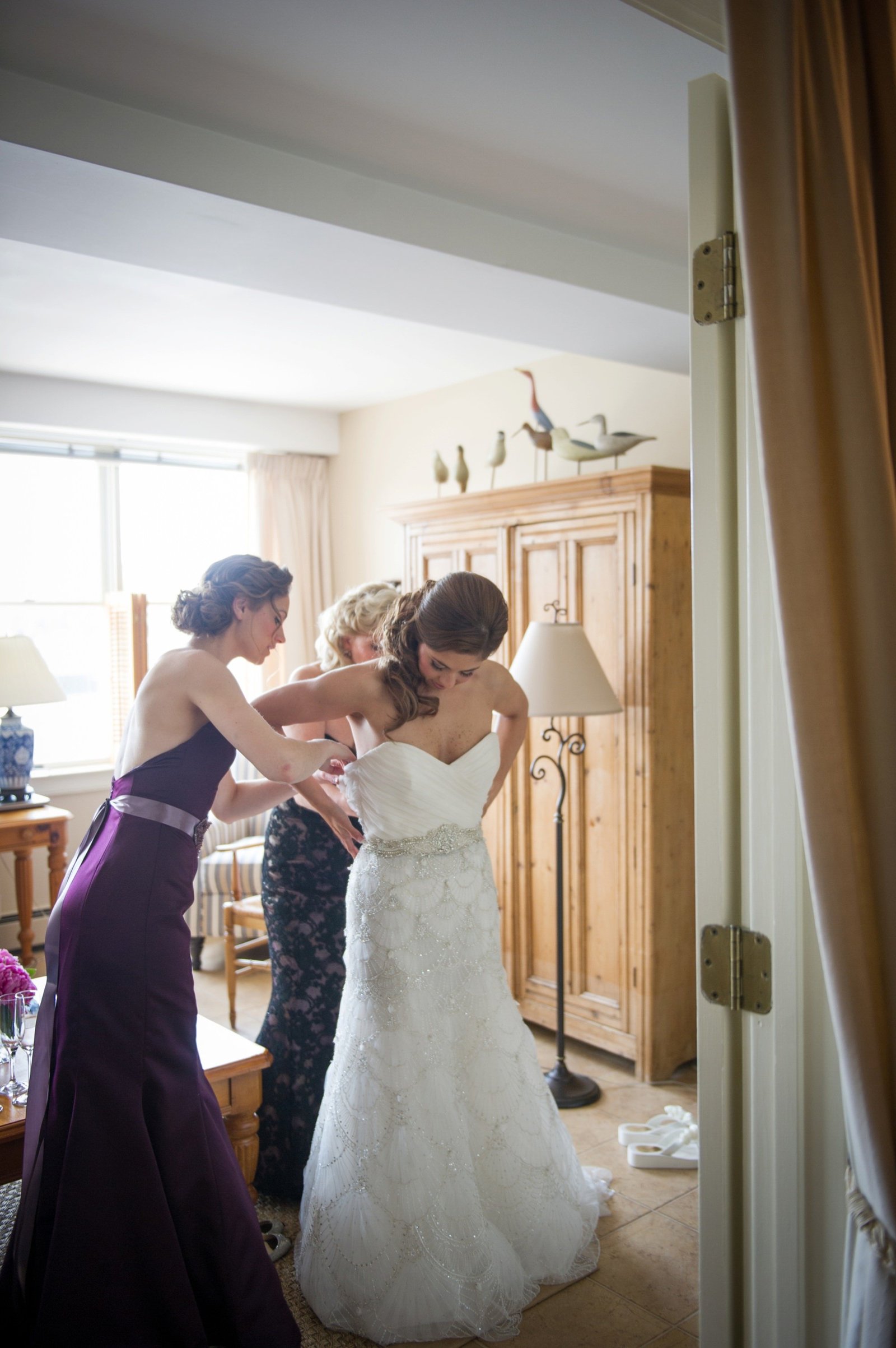 Bride getting ready details at The Branford House in Groton, CT