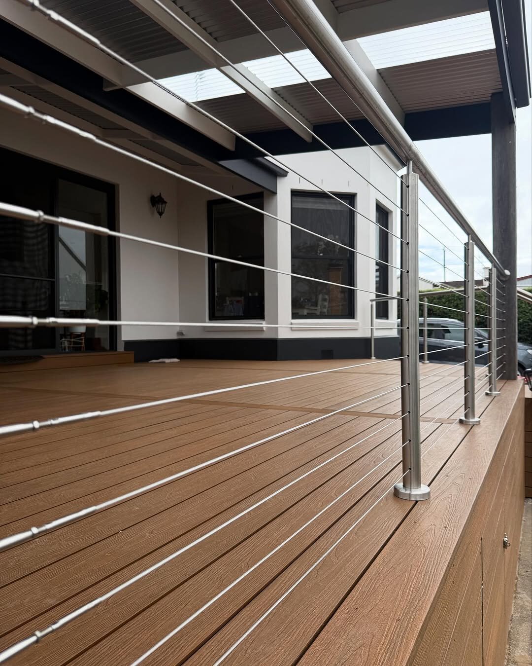 Finished outdoor living area by AR Construction in Warrnambool