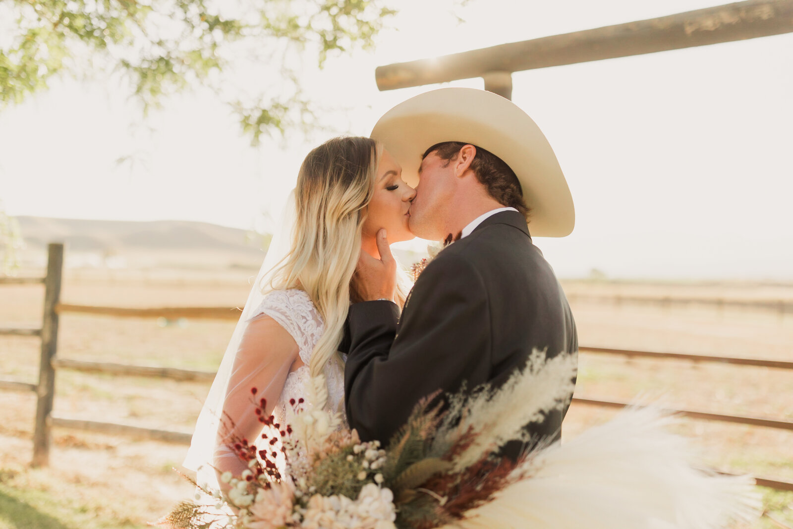 Beautiful bouquet and cowgirl boots for bridals taken by Robin who is a Utah wedding photographer