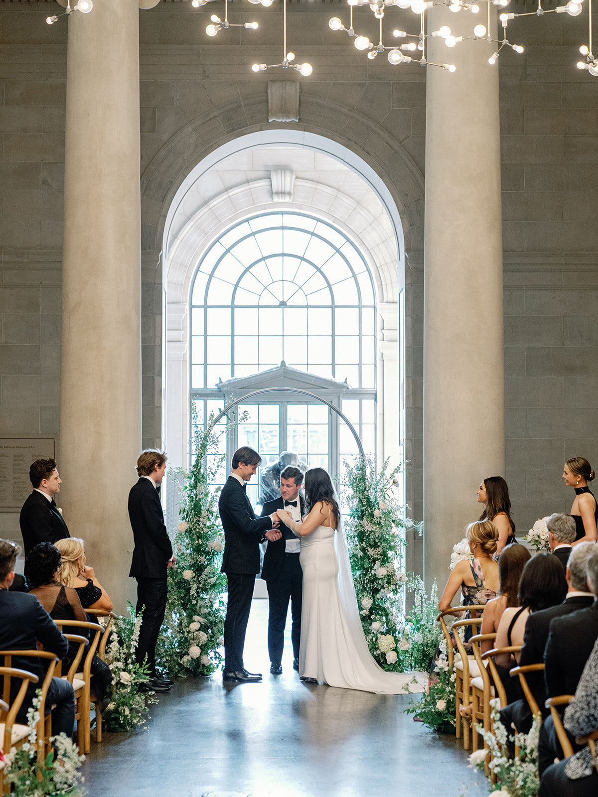 20_Kate Campbell Floral BMA Baltimore Museum of Art Wedding Ceremony by Nikki Daskalakis photo