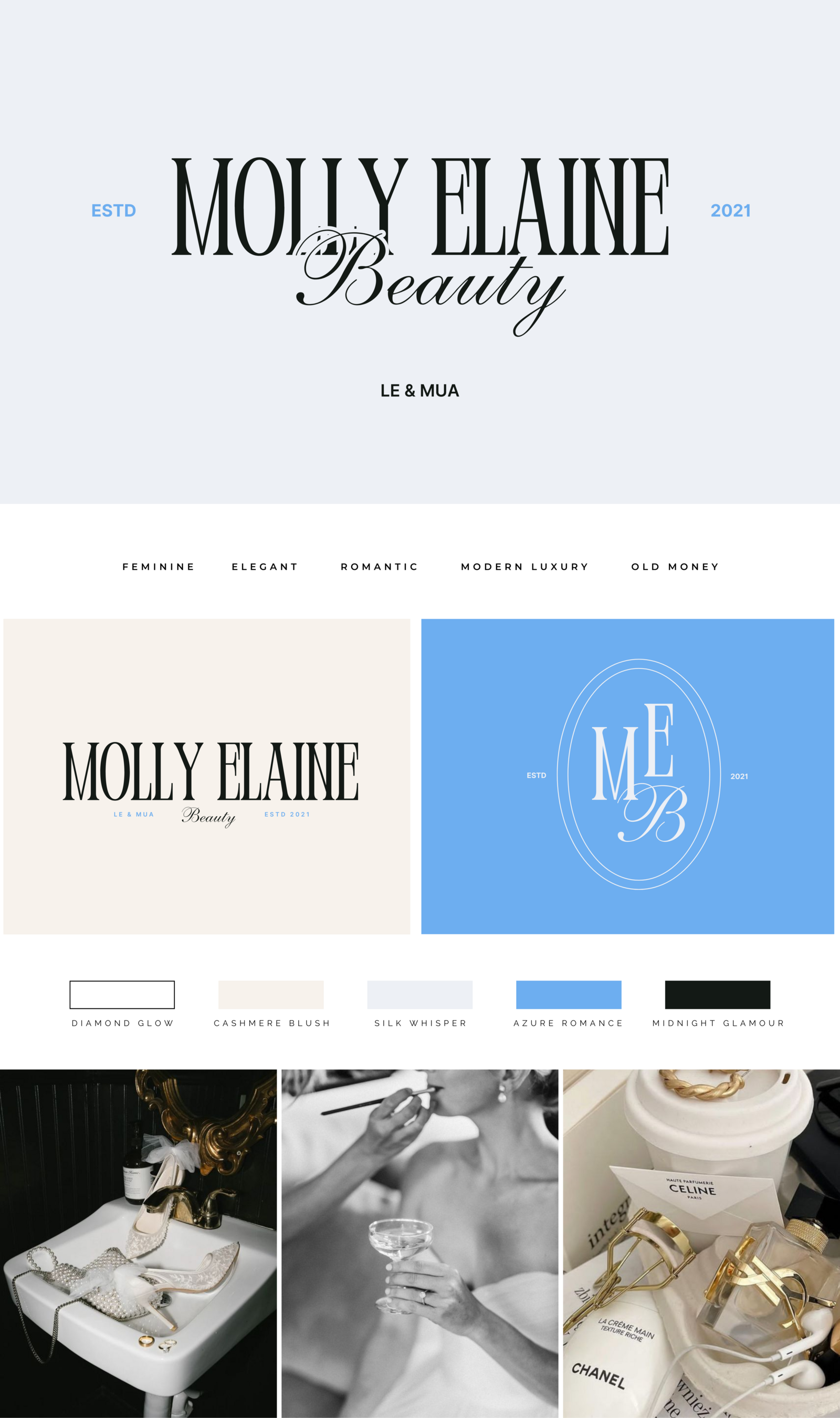 Molly Elaine Beauty Brand Board + Link