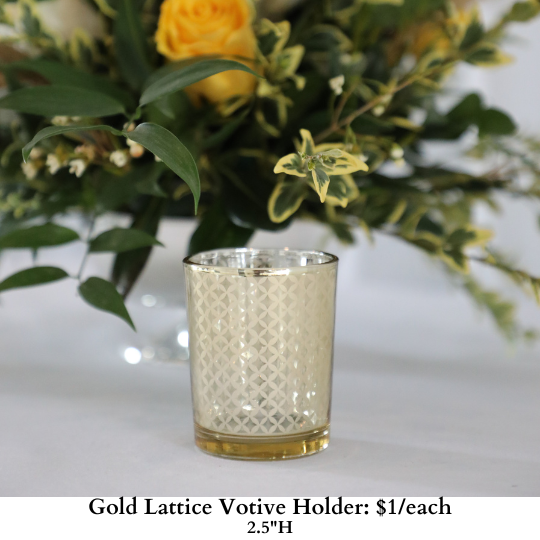 Gold Lattice Votive Holder-204