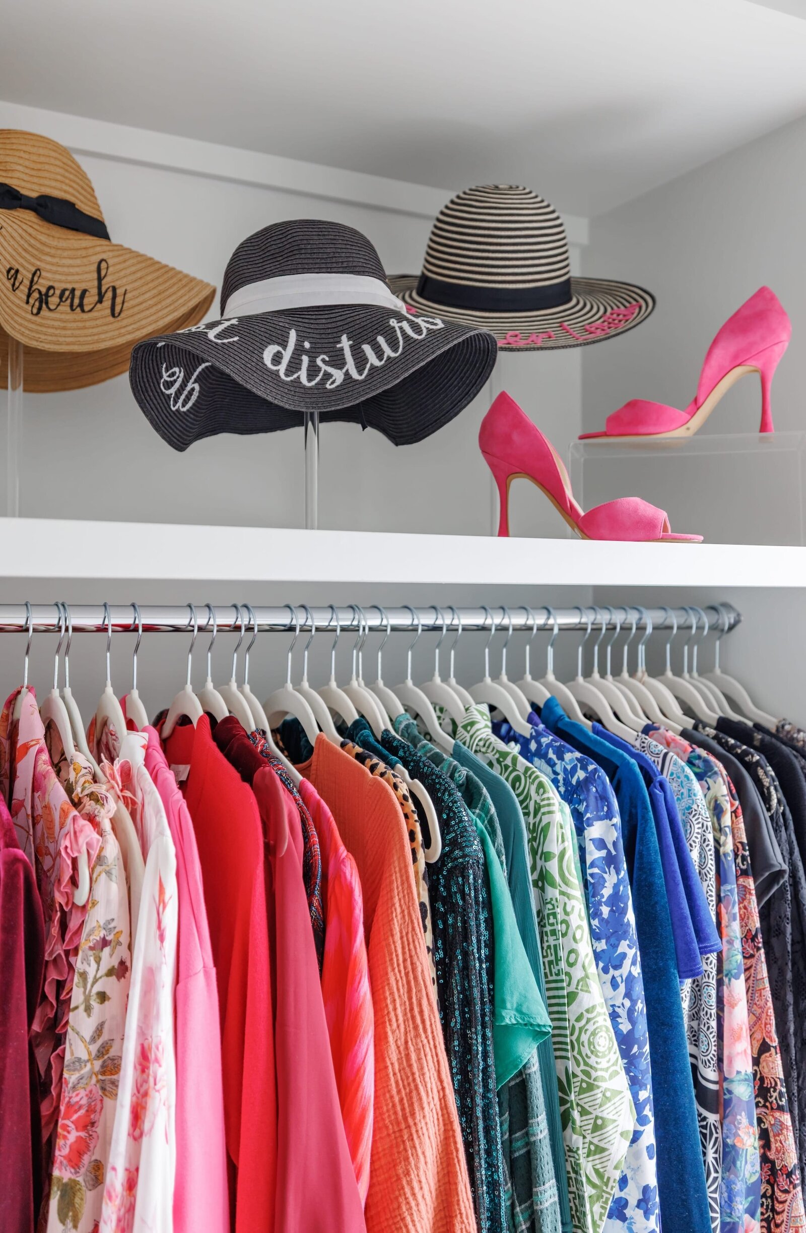 vision and hammer organizing womens closet
