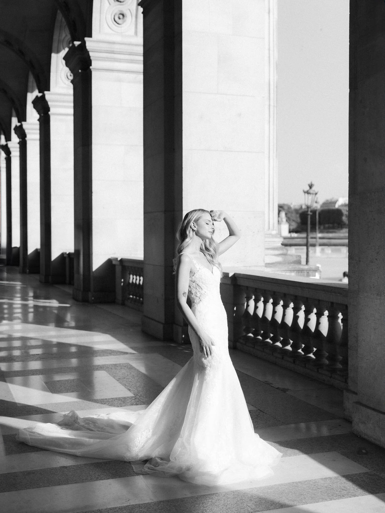 Bride at the Louvre