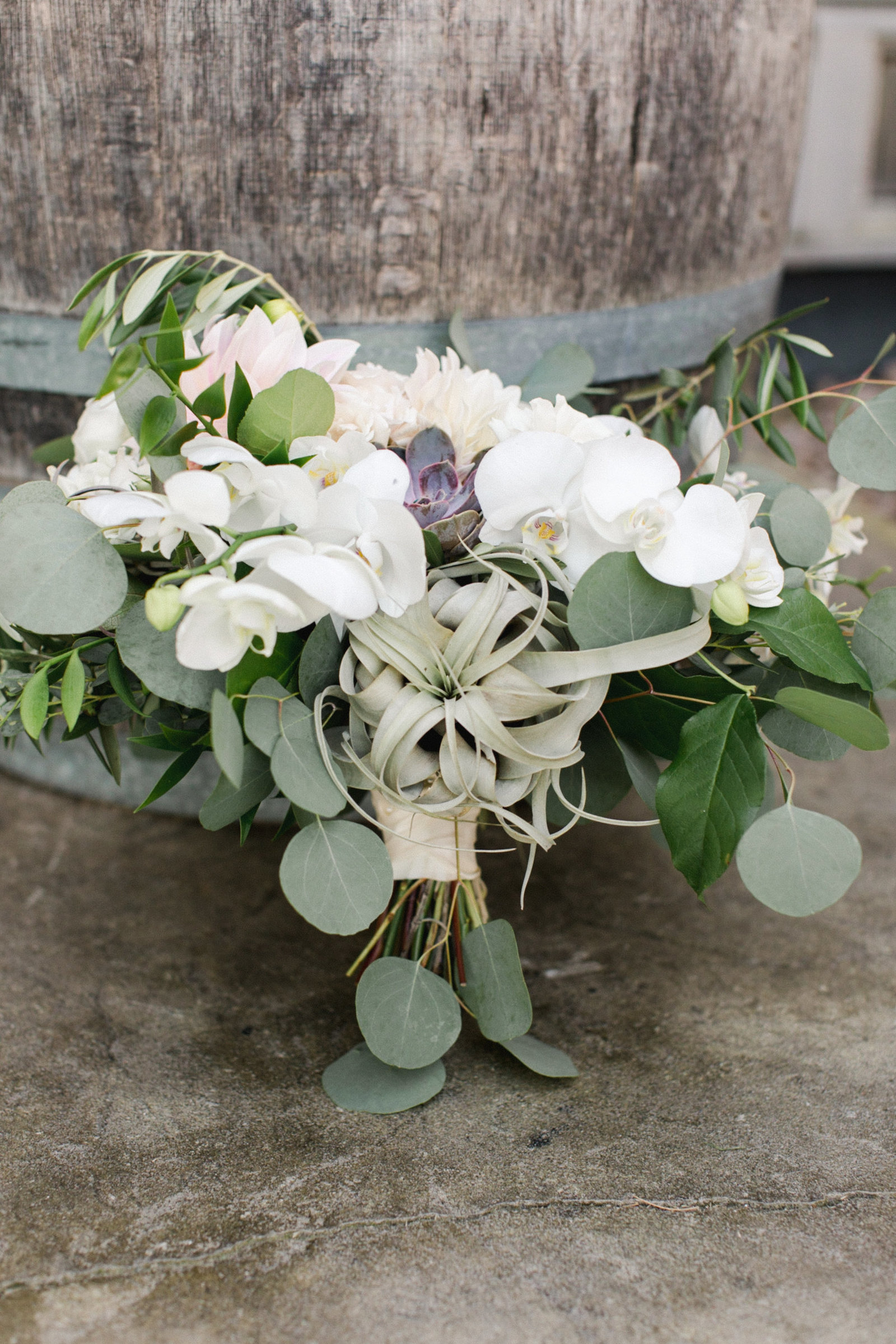 Saltwater Farm Vineyard Wedding_Rustic Bouquet 3