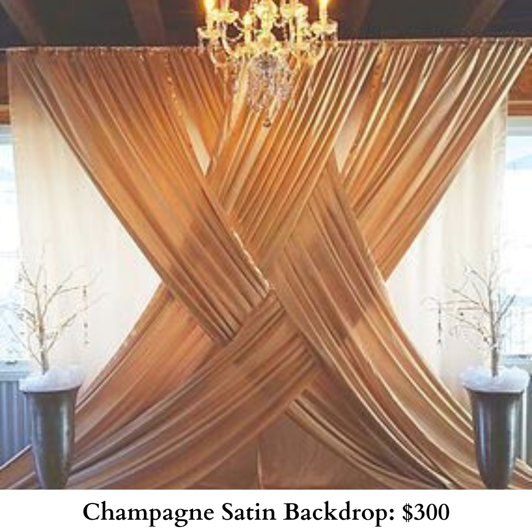 Champagne Satin Backdrop-Custom