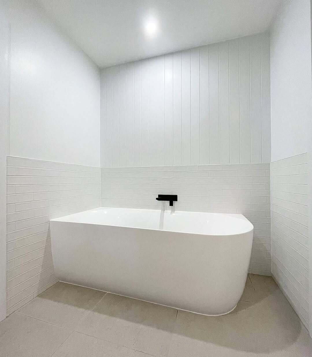 Finished bathroom with modern fittings – AR Construction South West VIC