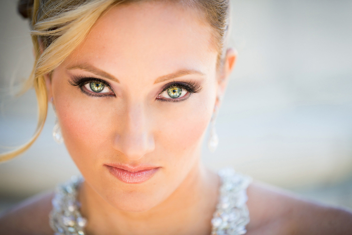 Wilson Creek wedding photos stunning bride headshot