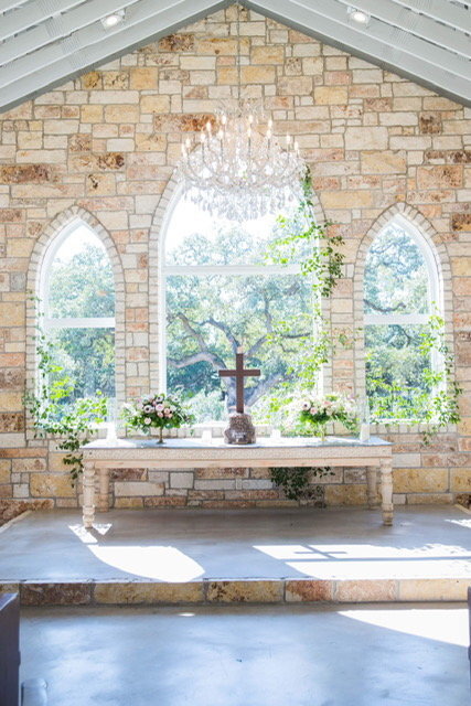 chandelier open house chapel