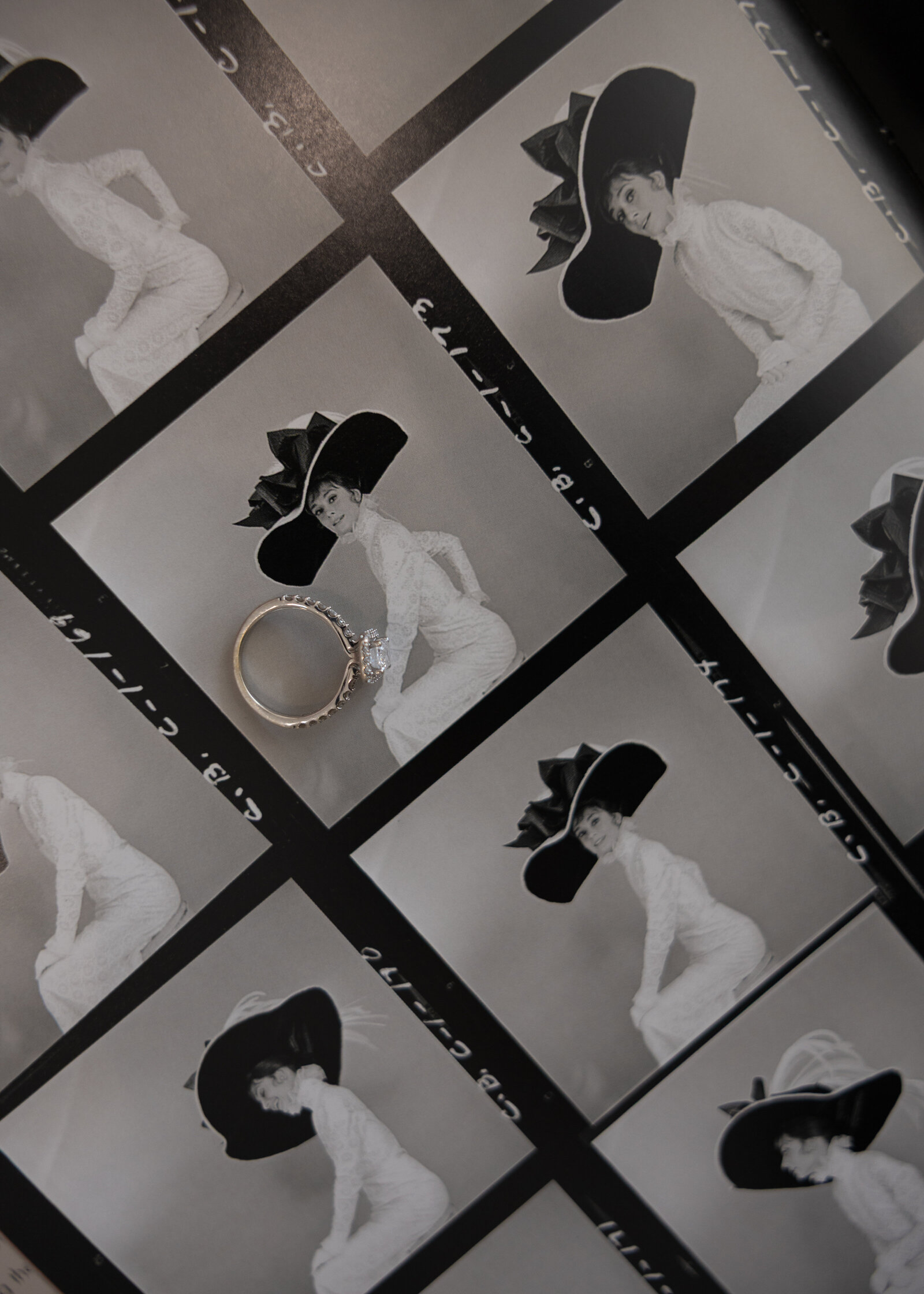 Wedding photograph of the rings
