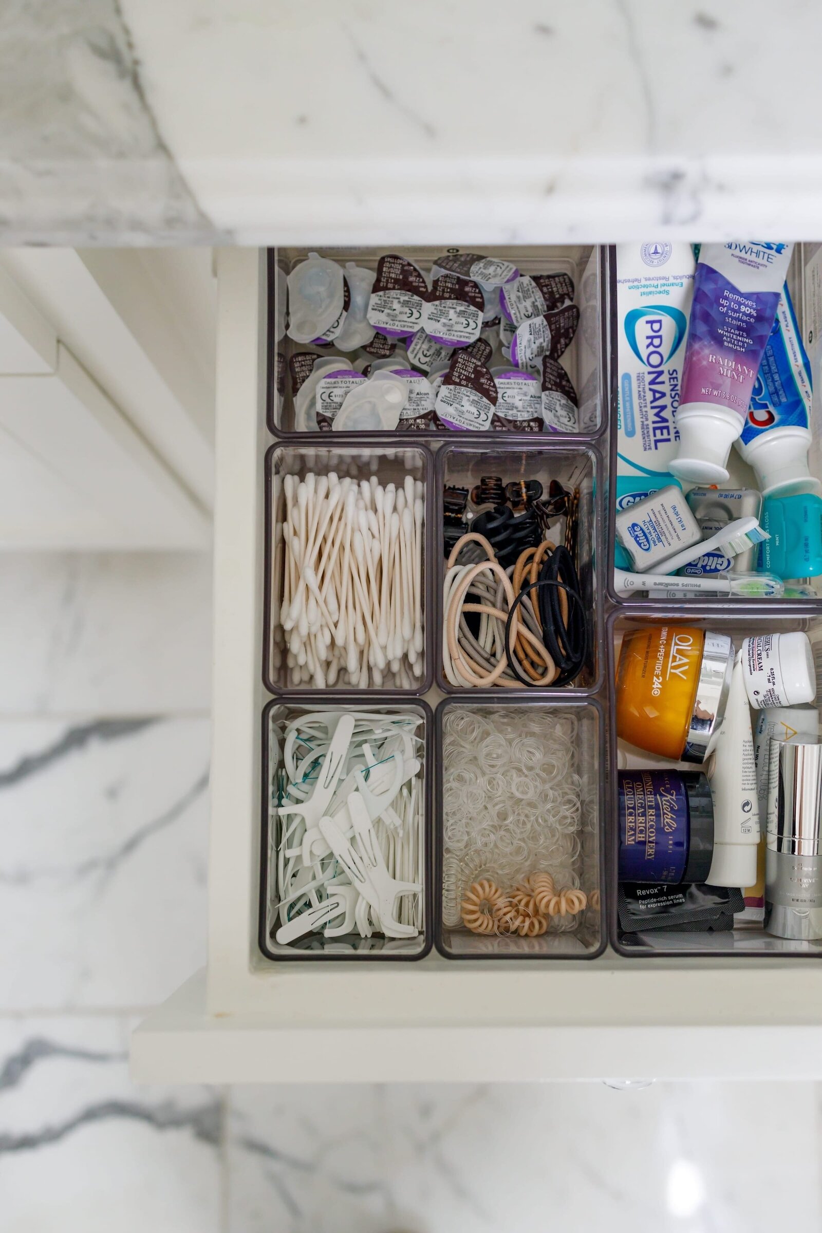 vision and hammer bathroom drawer hair products