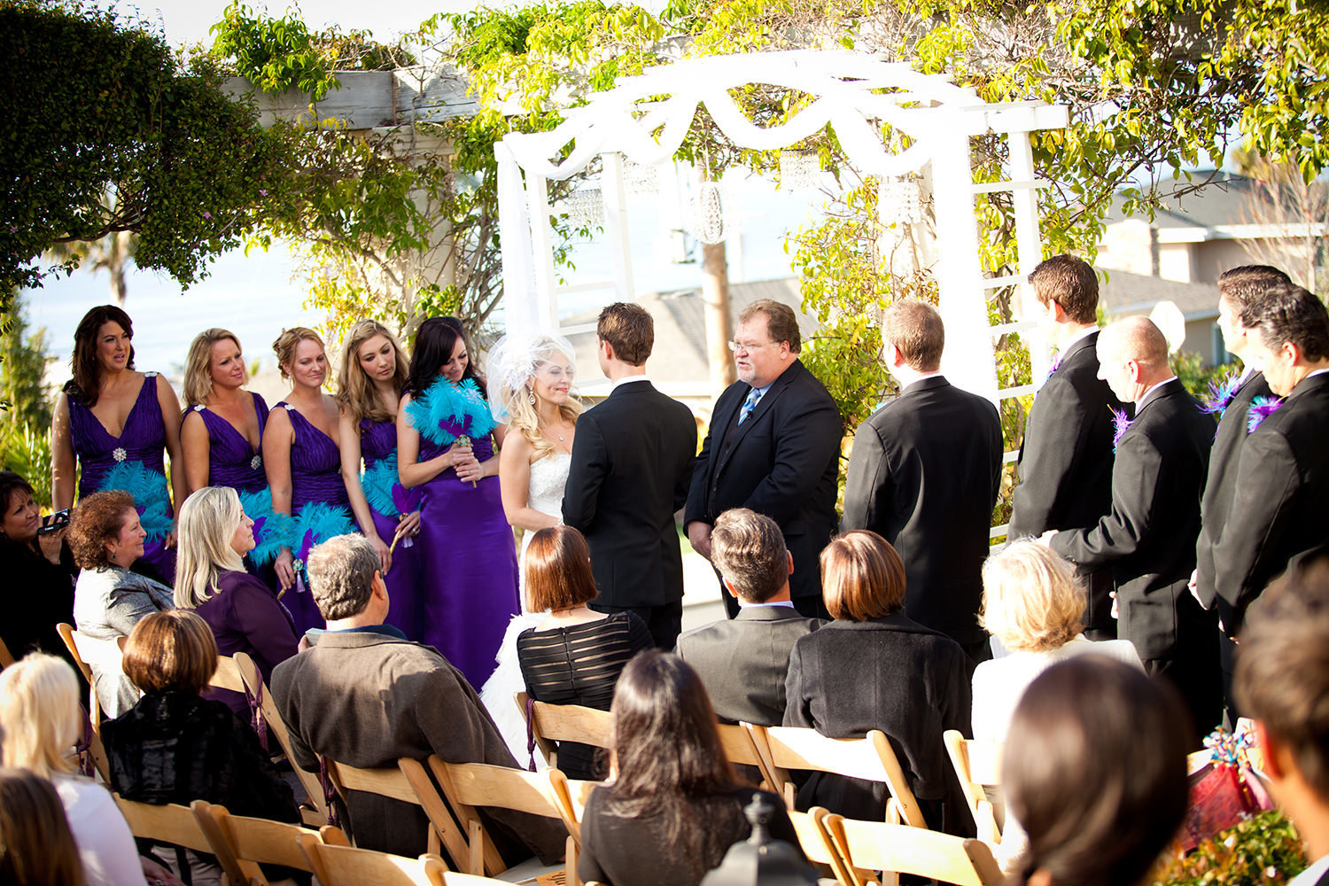 full ceremony with bridal party