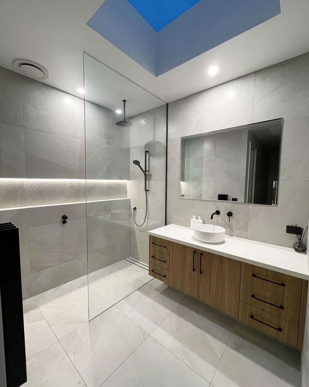 Completed bathroom transformation by AR Construction in South West VIC