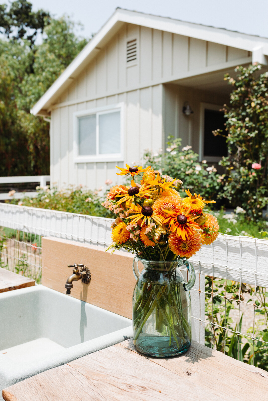 Flowers at the Starter Farm in Santa Ynez California by Danielle Motif Photography