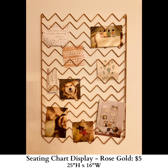 Seating Chart Display-Rose Gold-765