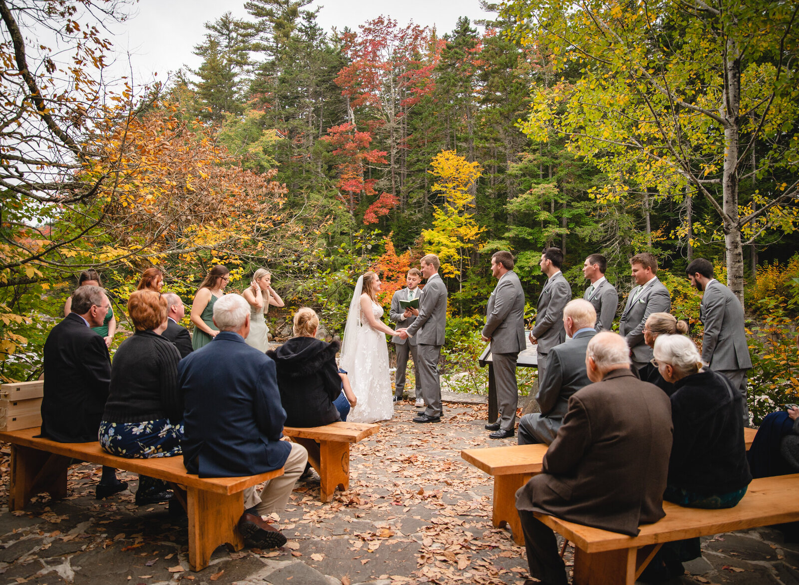 mountain wedding ceremony in New Hampshire
