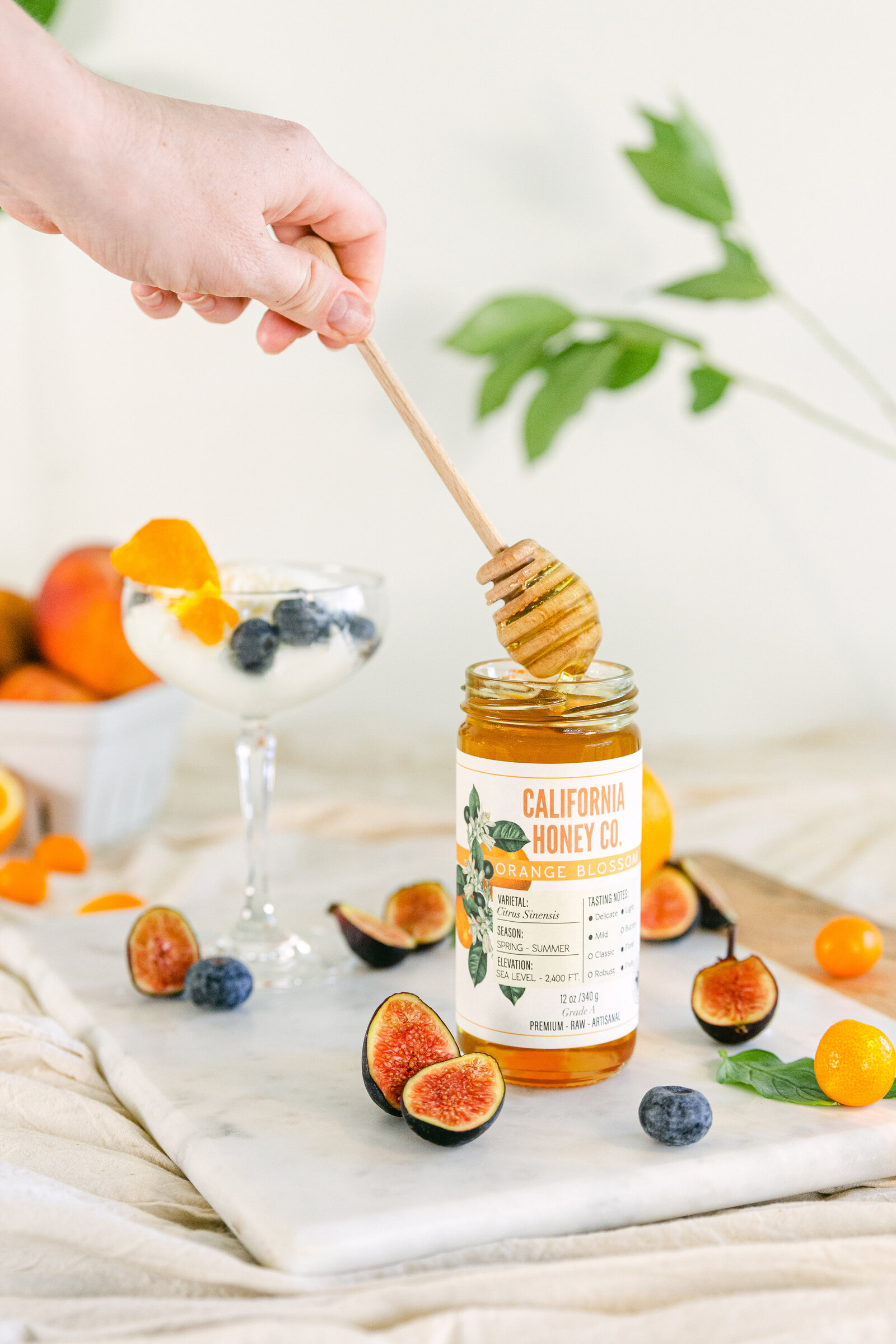 California honey co product photography styled food photography by Chelsea Loren