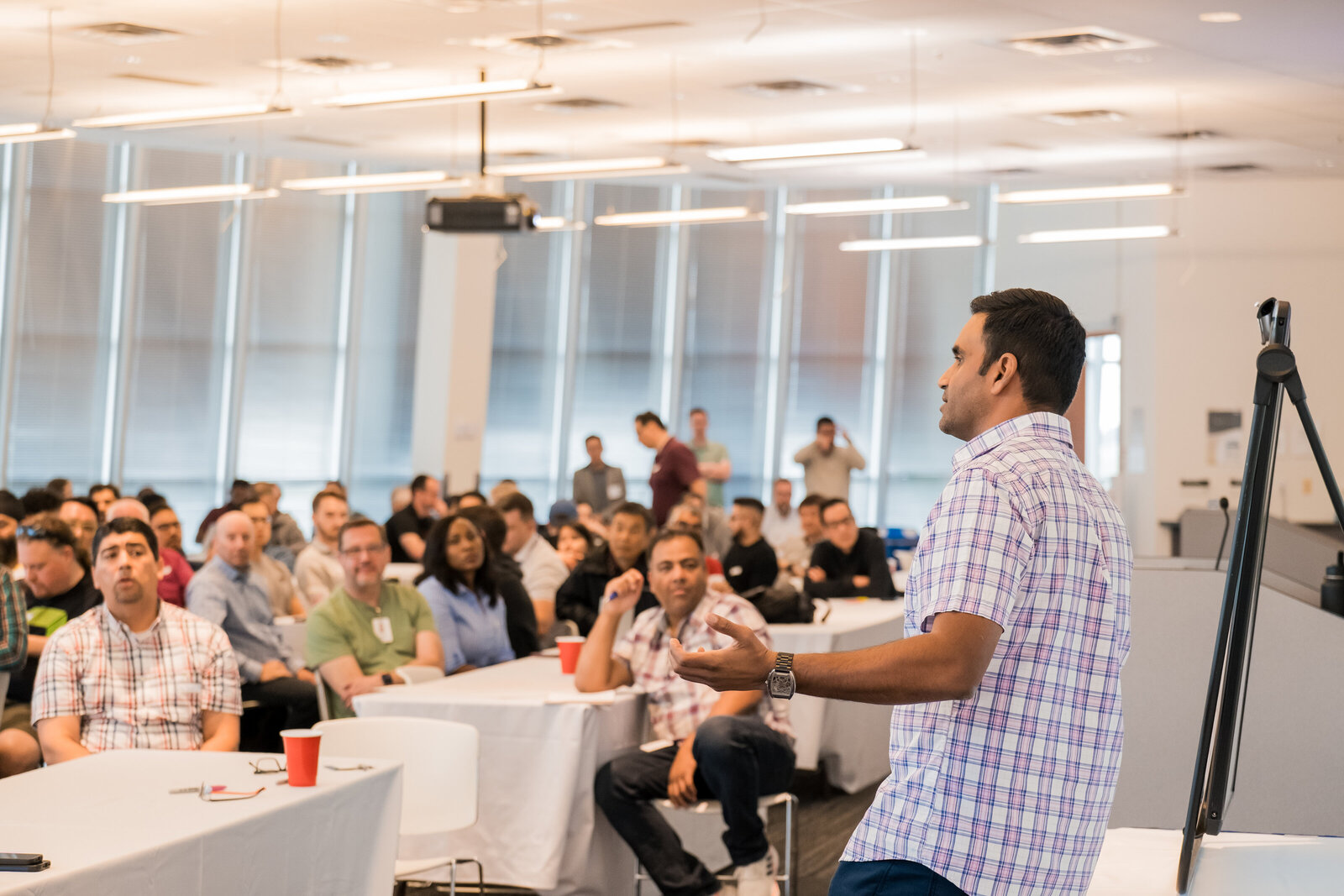 Photography coverage speaker at a conference