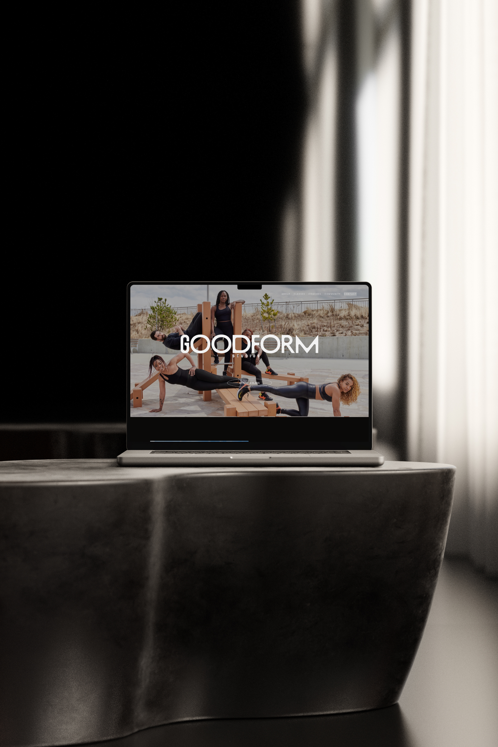 fitness coach squarespace website