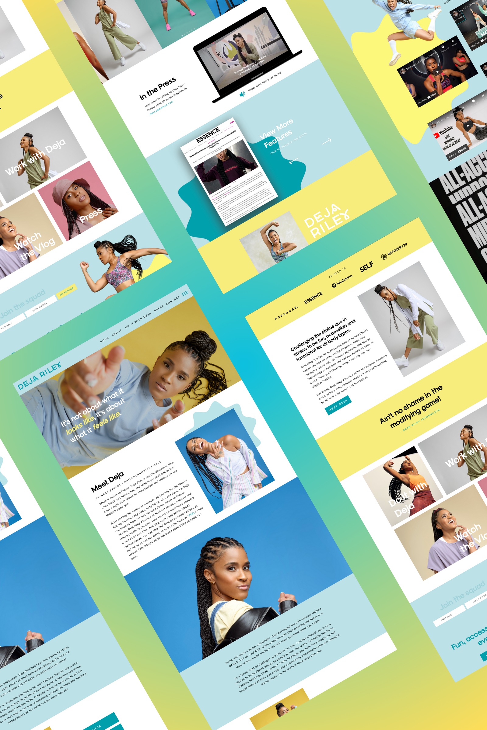 website designer fitness coach