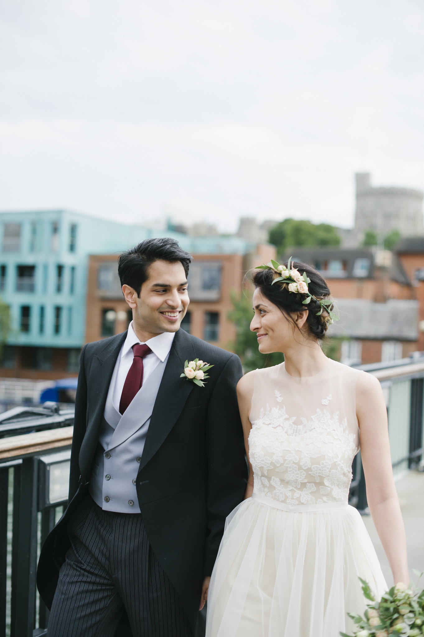 bride and groom civil ceremony windsor