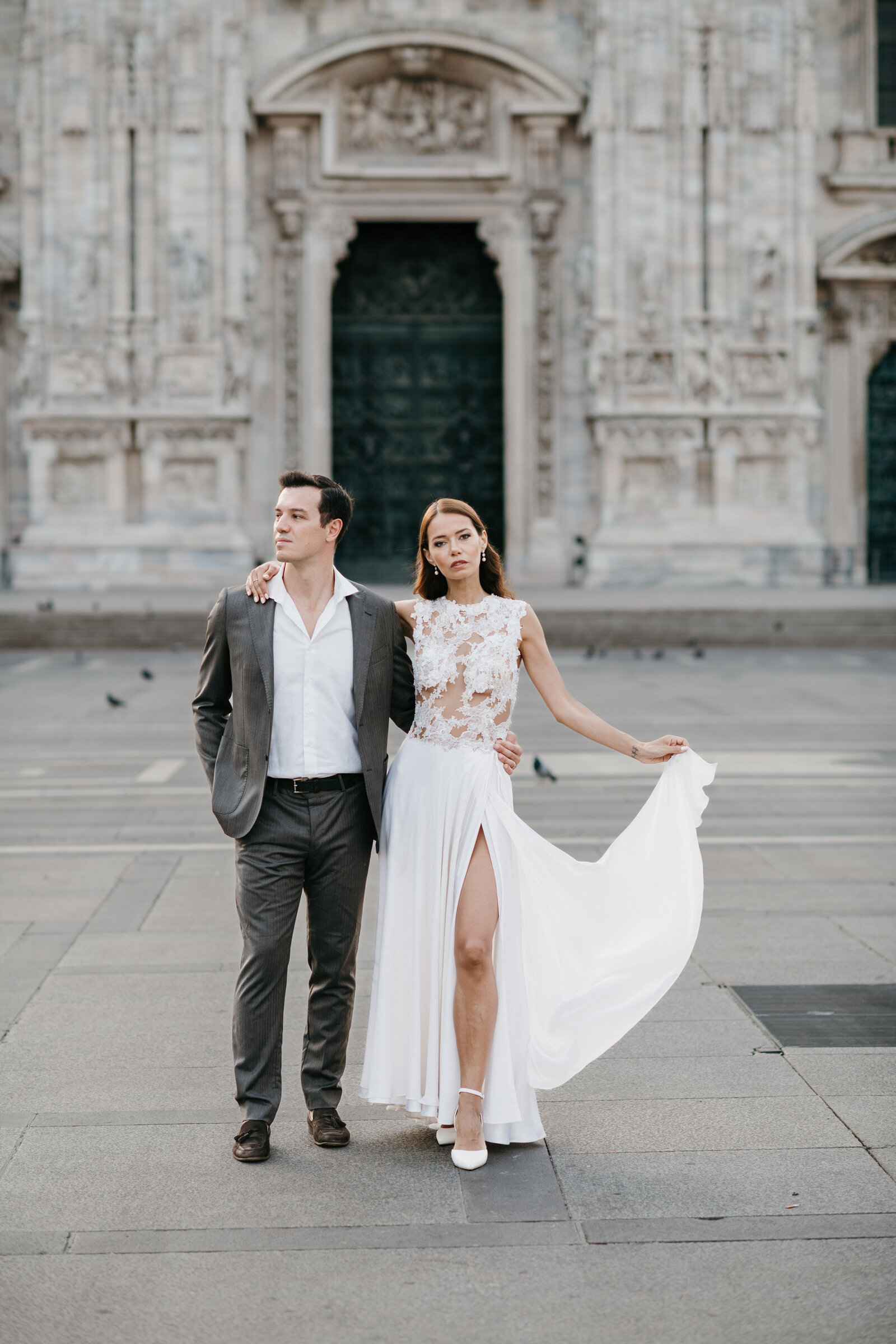 DUOMO MILAN ITALY WEDDING EDITORIAL