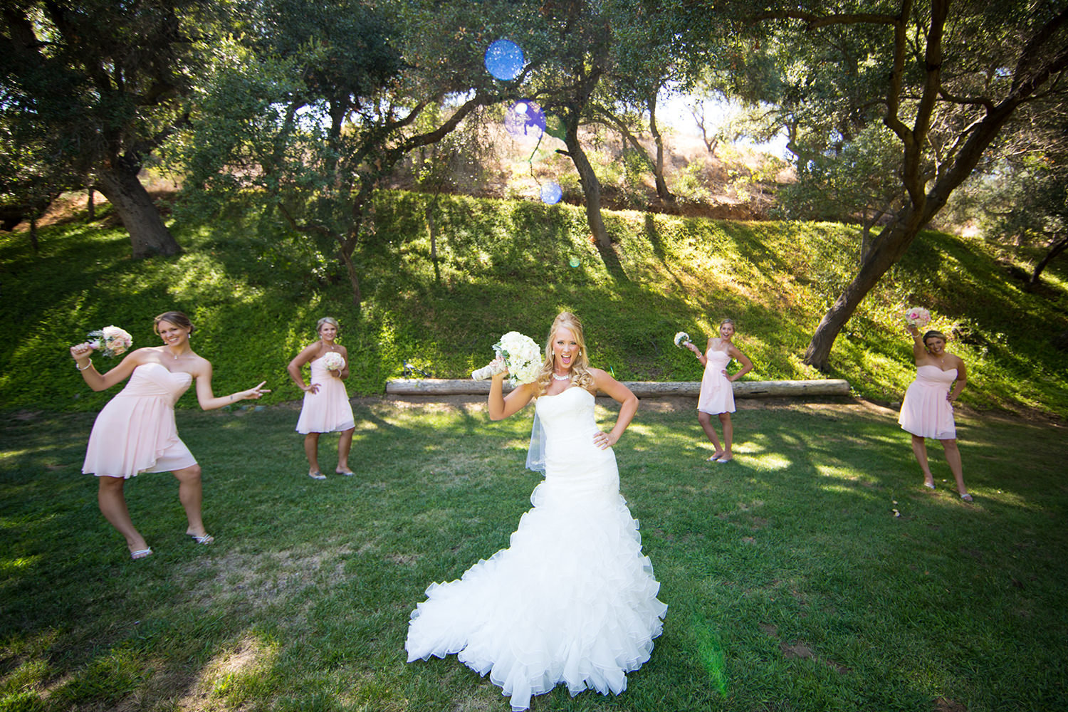 fun bridal party picture