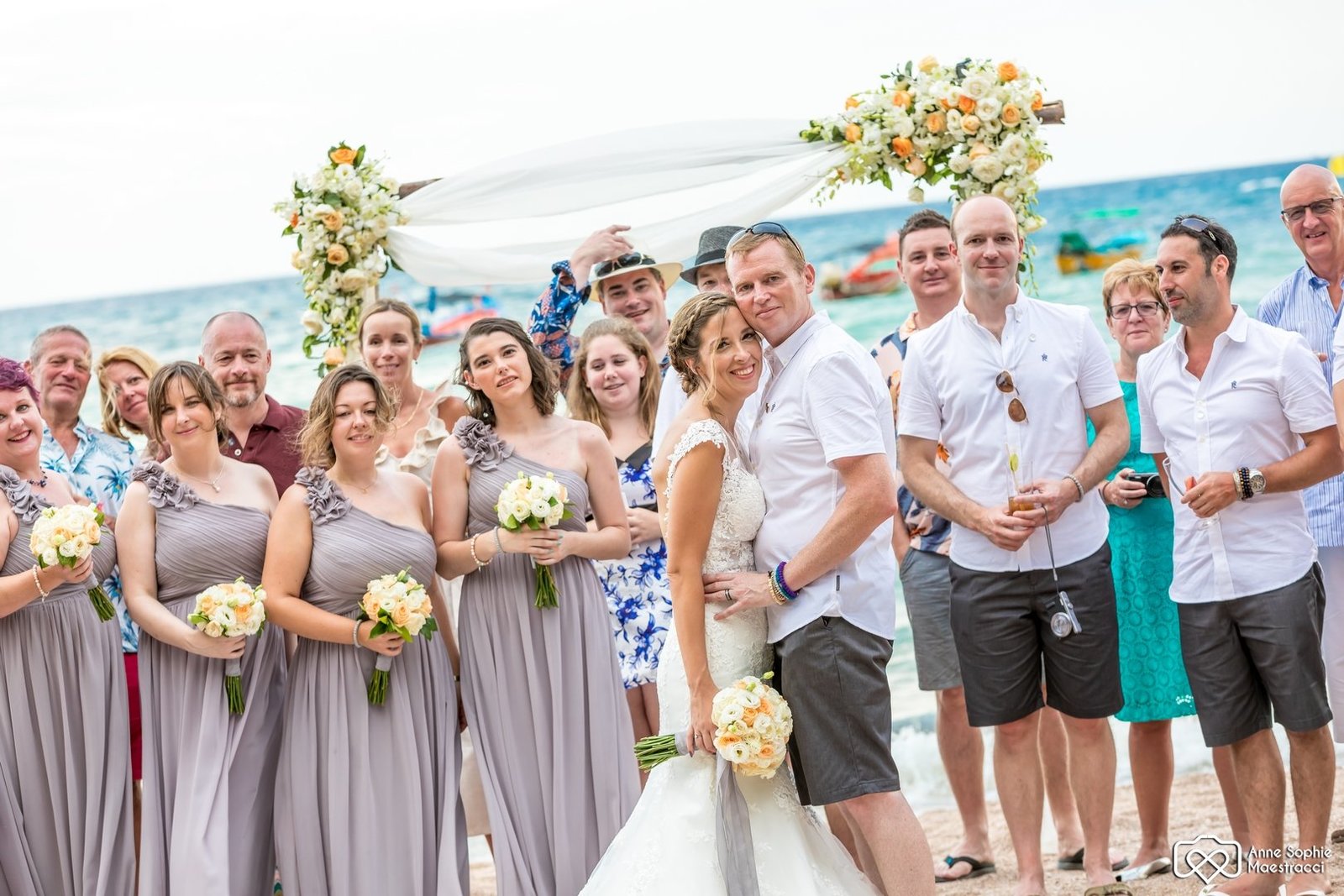 Wedding with guests on Koh Tao