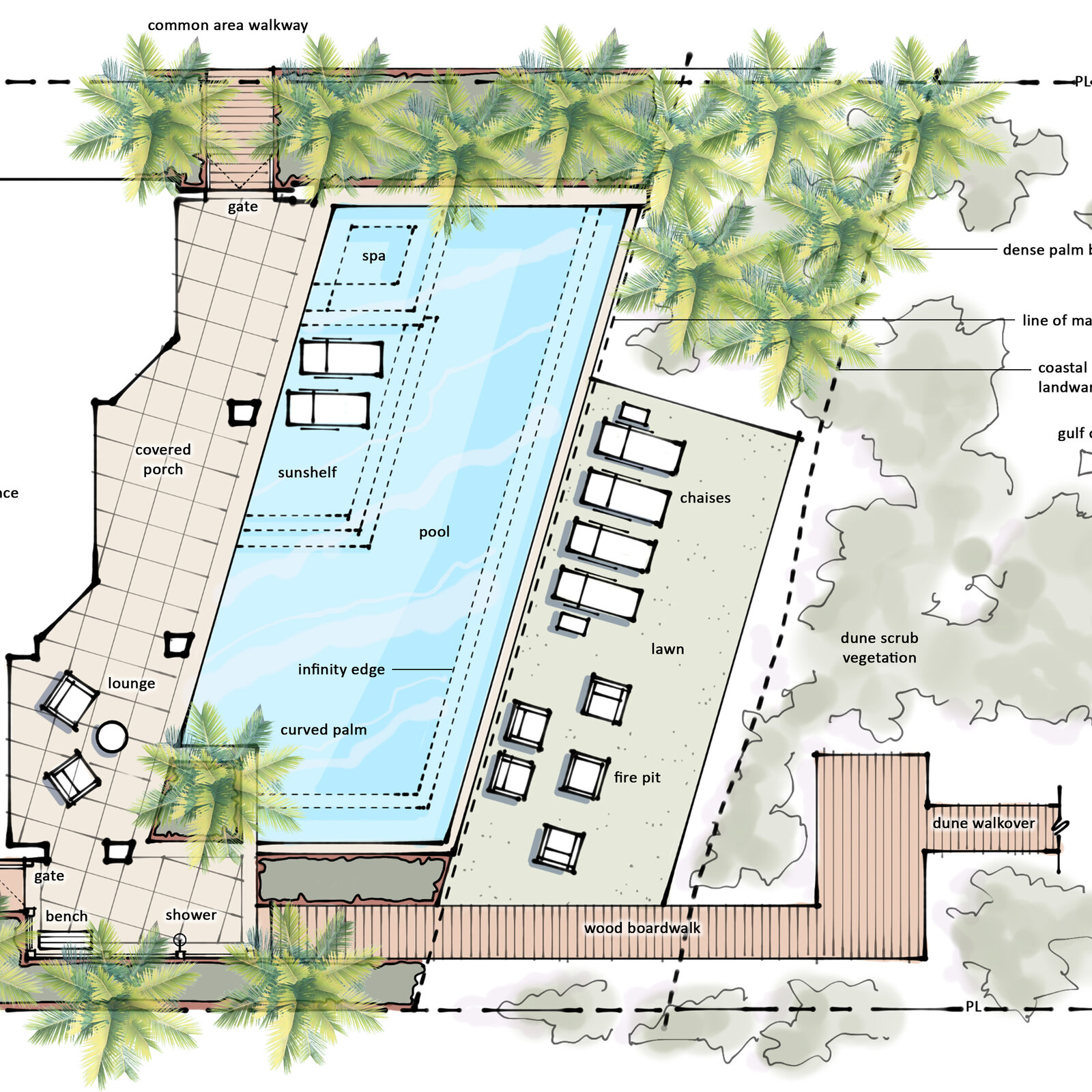 Lot 21 Village of White Cliff - Pool Amenity Schematic Design (2)