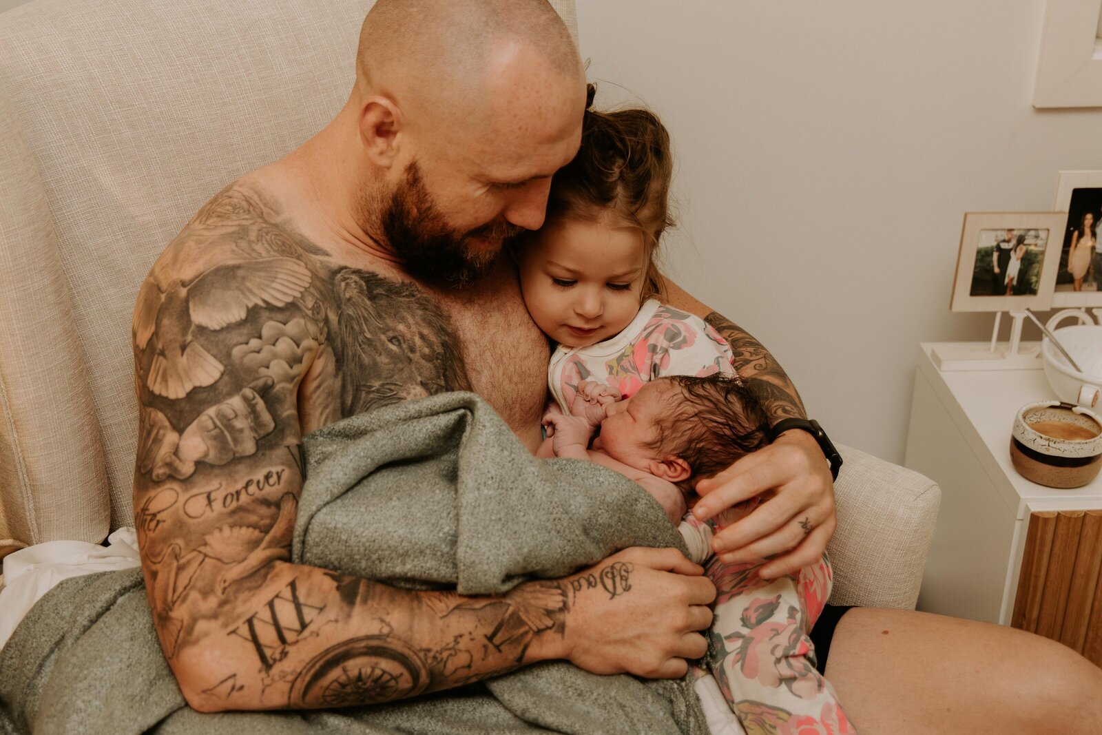 When siblings meet after this intimate birth at home in Mount Lawley, WA