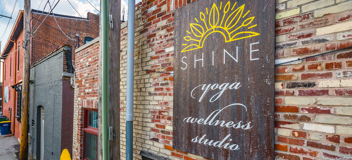 Shine Yoga Wellness Studio Portfolio Signage